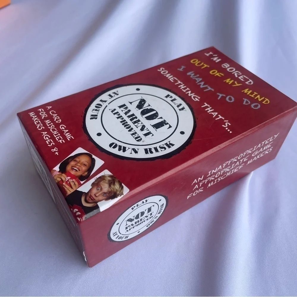 NOT Parent Approved Game Fun & Mischievous Card Game Ages 8+
